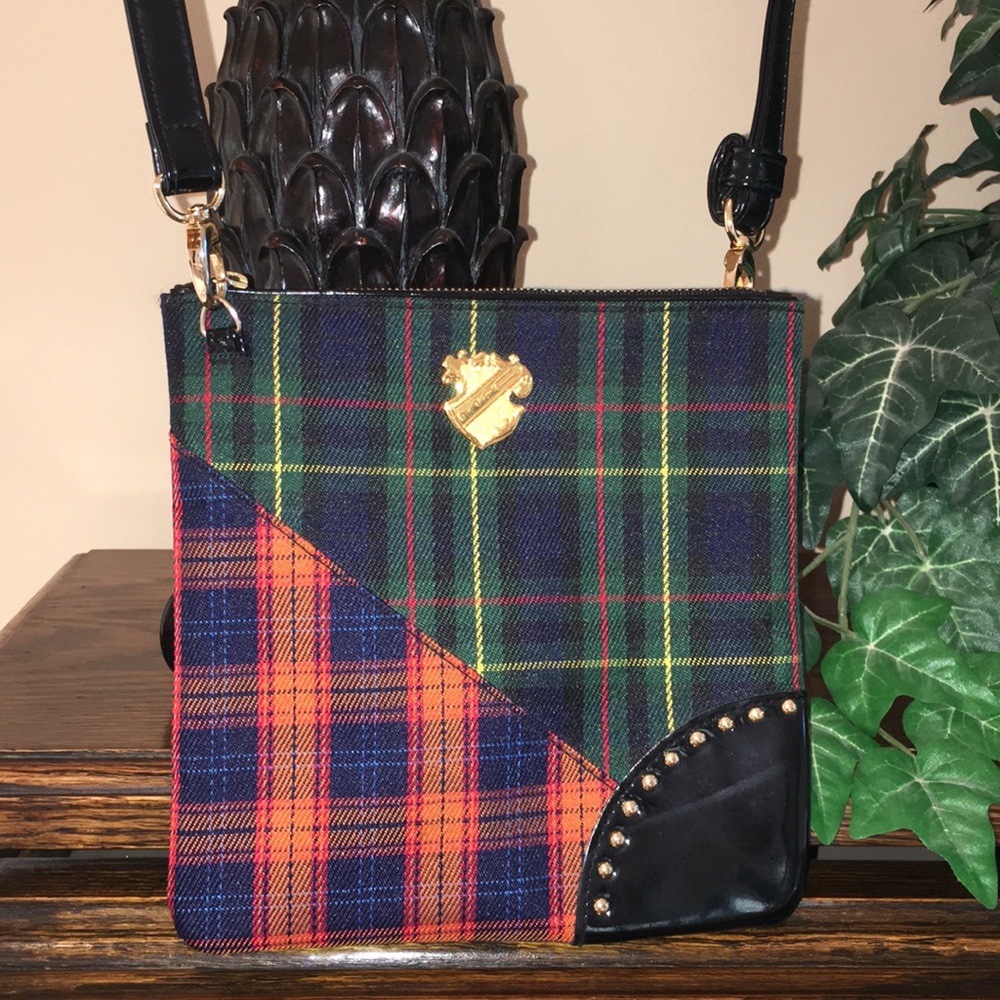 MAC Crossbody Tartan Plaid Zip Bag